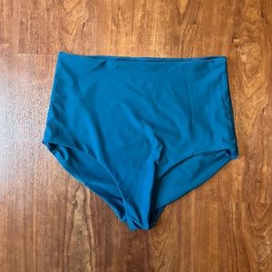 Wild Isles Blue bikini classic high waisted 12/14 bottoms